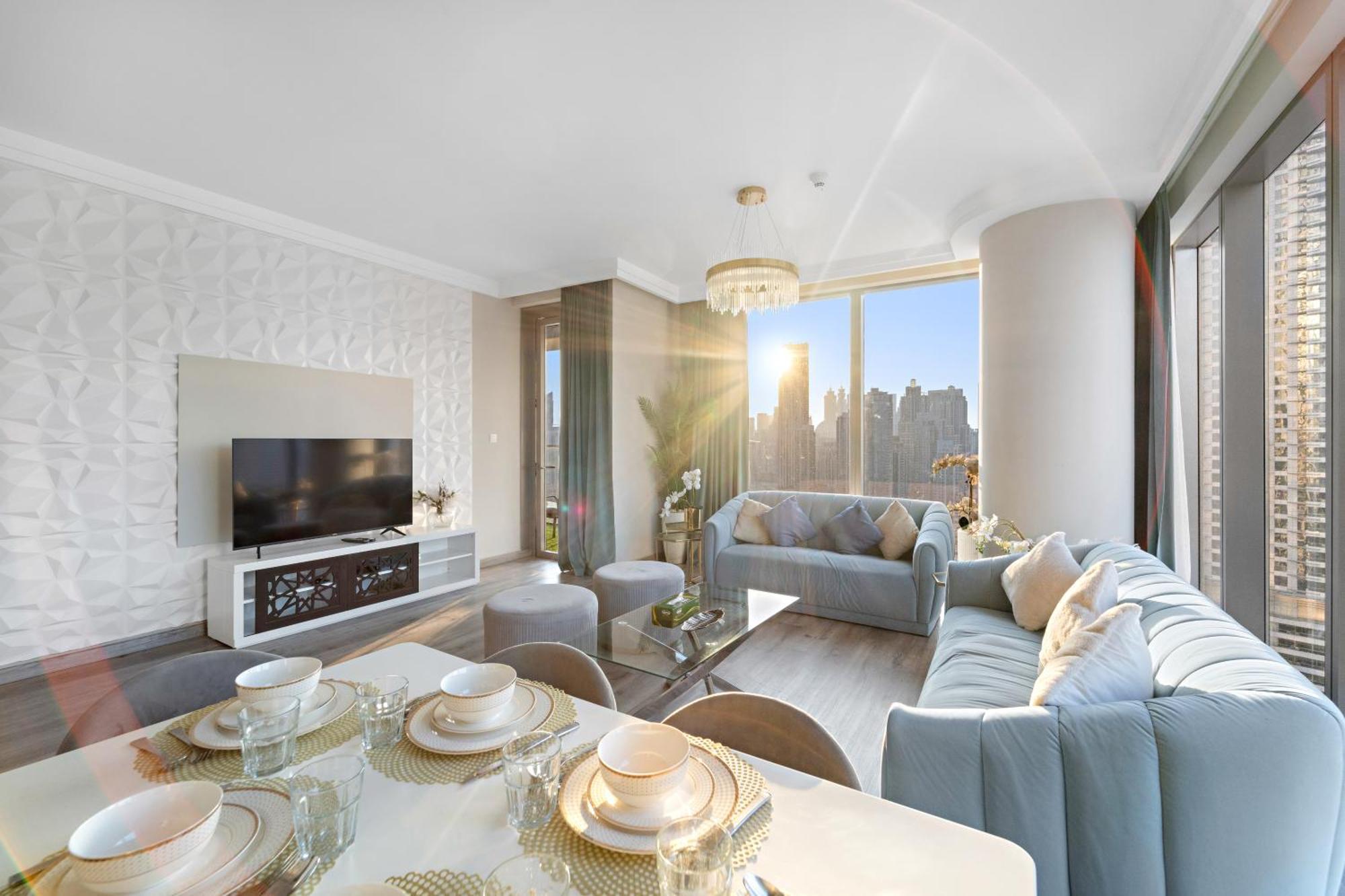 First Class 2Br With Full Burj Khalifa And Fountain View Dubai Exterior photo