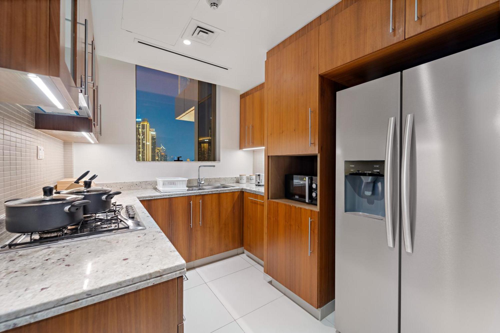 First Class 2Br With Full Burj Khalifa And Fountain View Dubai Exterior photo