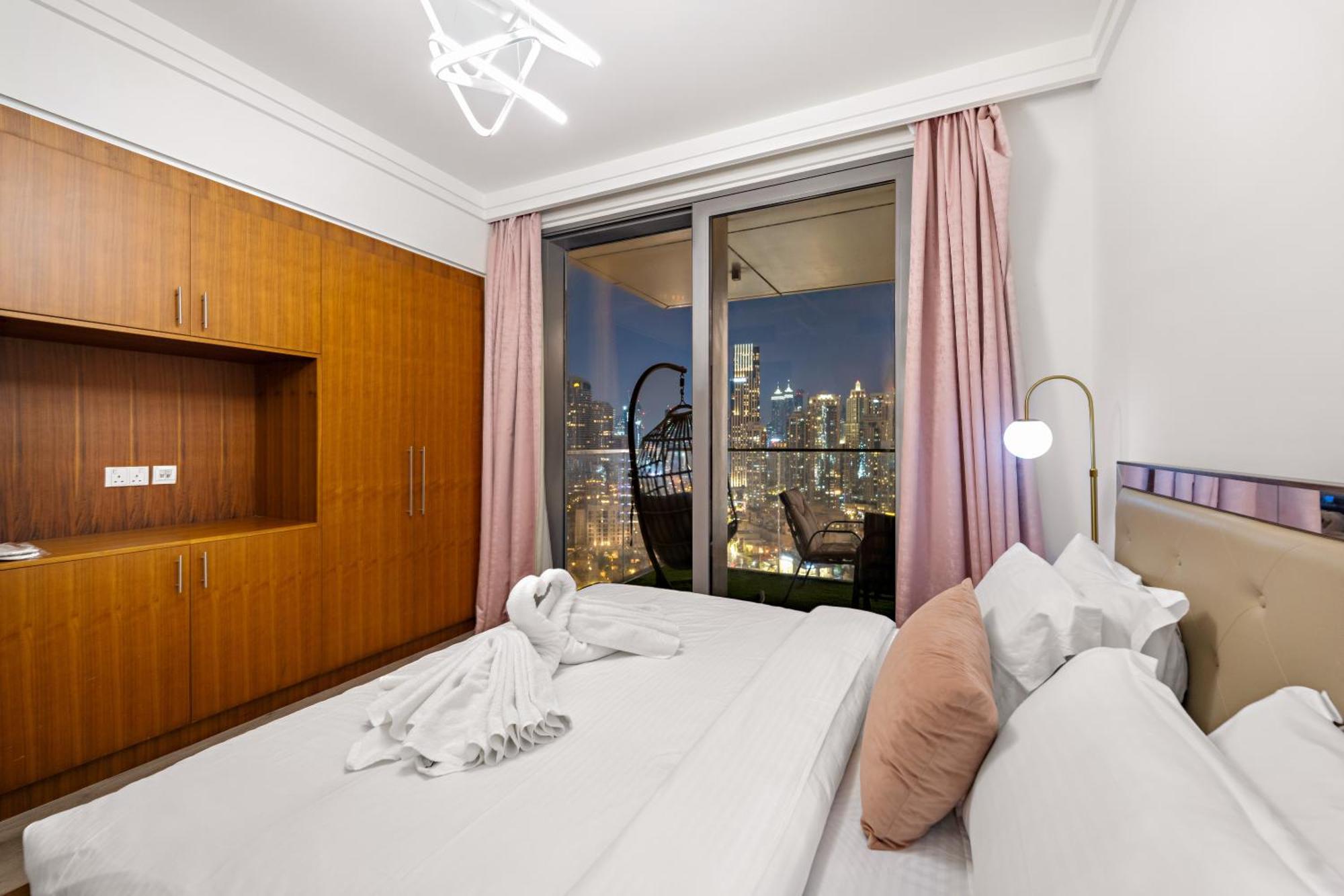 First Class 2Br With Full Burj Khalifa And Fountain View Dubai Exterior photo